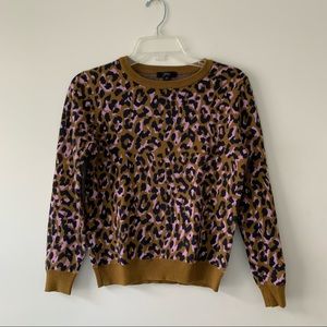 J. Crew Leopard Print Sweater
